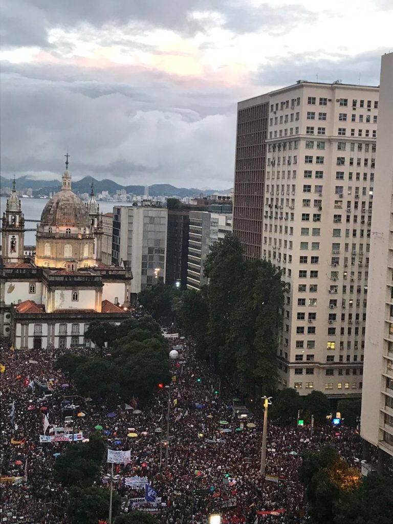 Protest in defense of education in Brazil 1