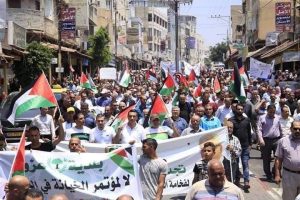 Rally in West Bank