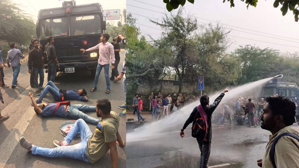 JNU students against fee hike 2