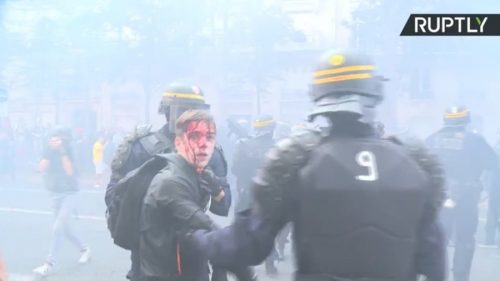 Unions in France have been protesting for months against Macron's attempts at gutting the welfare model