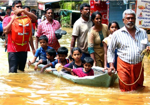 Kerala floods rescue operations