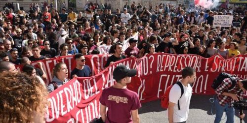 Italy Student Protest