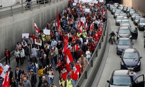 Lebanon rocked by massive protests over delay in govt. formation