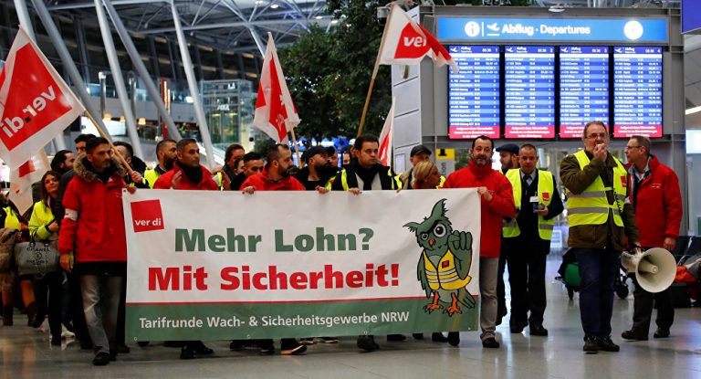 Security Staff At German Airports Go On Strike Demanding Wage Hike ...