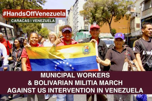 Municipal Workers March Venezuela