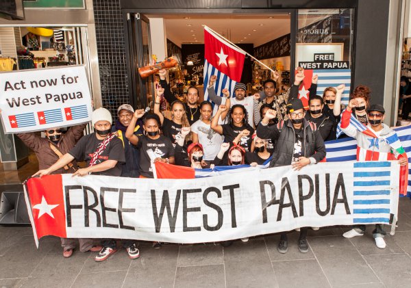 Protest in support for West Papua movement