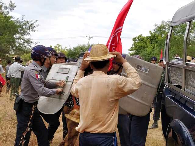 Myanmar hotel workers strike