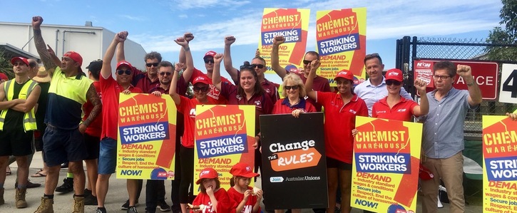 Chemist Warehouse NUW strike