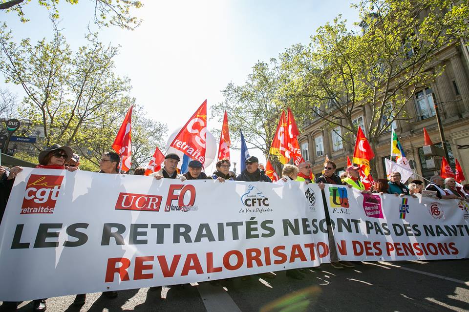 retirees march - france