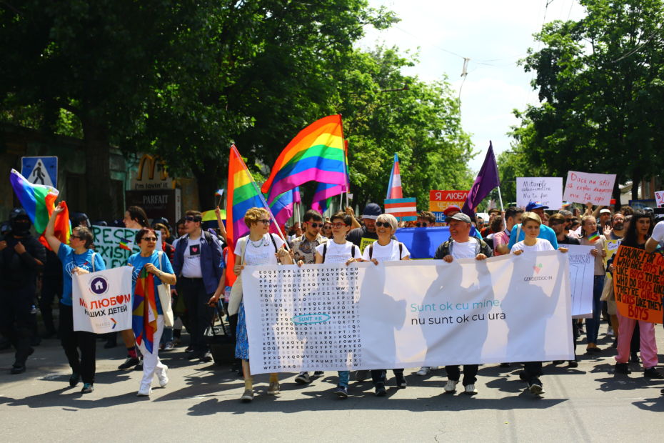Moldova pride march.