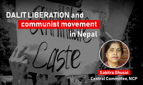 Dalit liberation and communist movement in Nepal_Sabitra Bhusal Nepal Communist Party