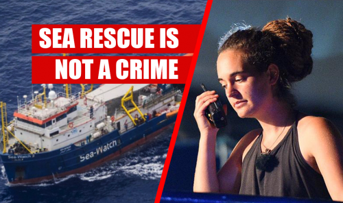 Sea rescue is not crime_Sea Watch_Carola Rackete