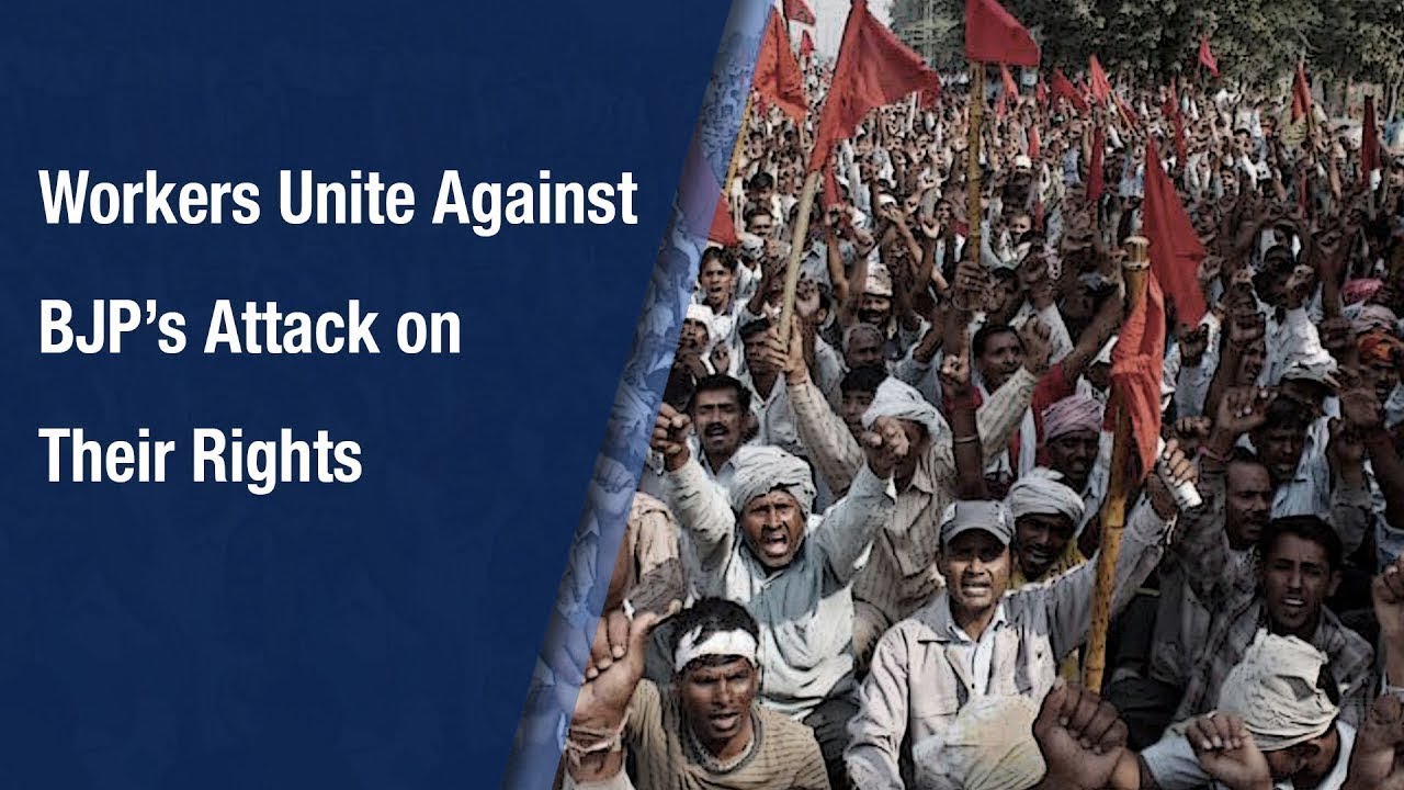 Indian workers protest against labour code