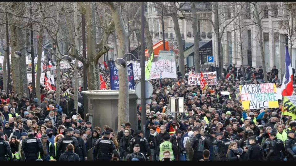 French pension protests