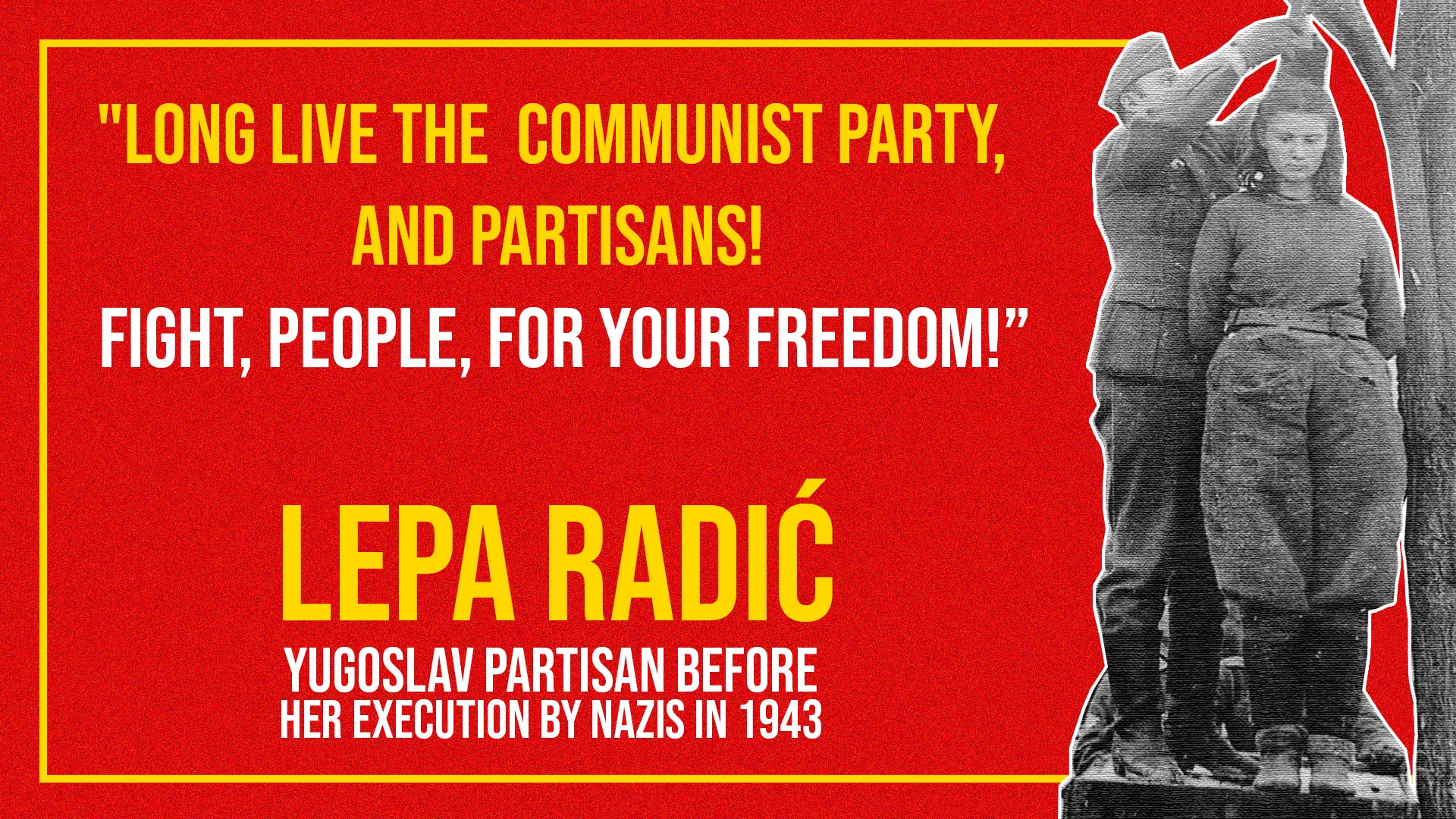 Lepa Radić_ Communist Yugoslav Partisan_World War II