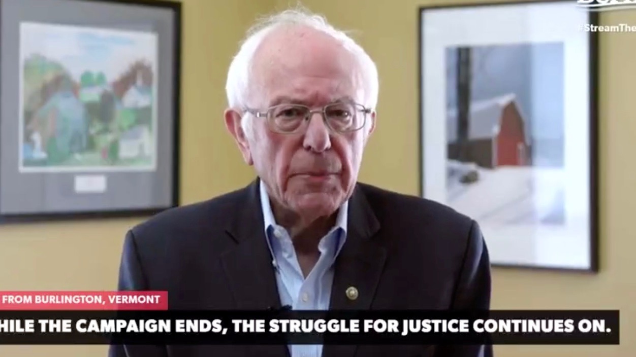 Bernie ends campaign