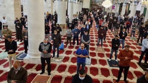 Israeli settlers storm Al-Aqsa on reopening