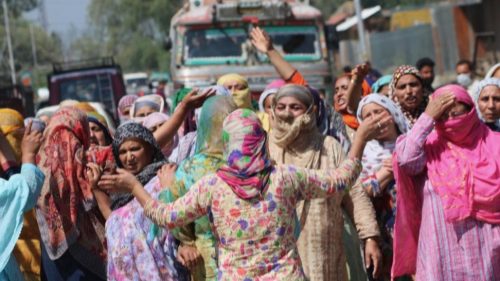 Protest against custodial death Kashmir