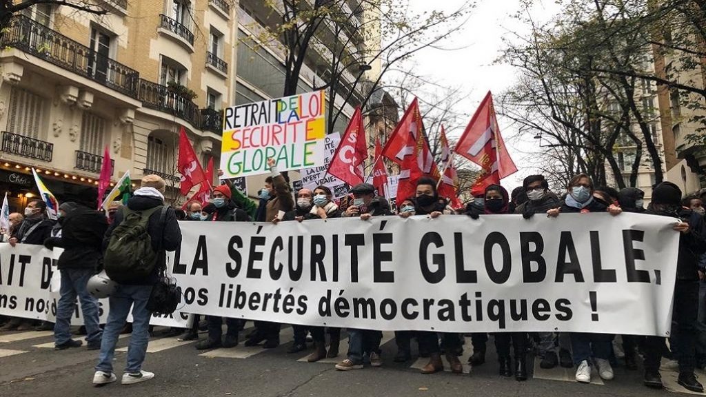 Protests continue in France against draconian Global Security Bill