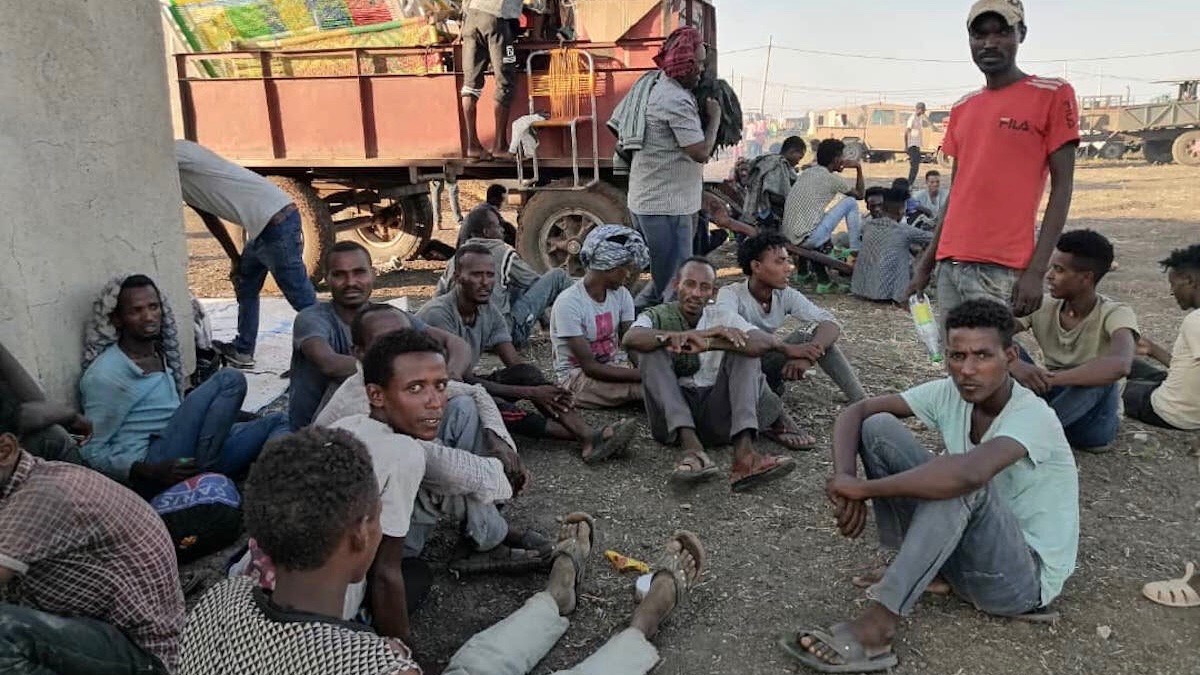 Ethiopians who fled from the Tigray region to Al Qadarif State, Sudan.