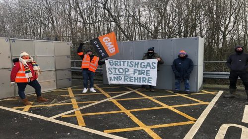 Gas workers strike-UK