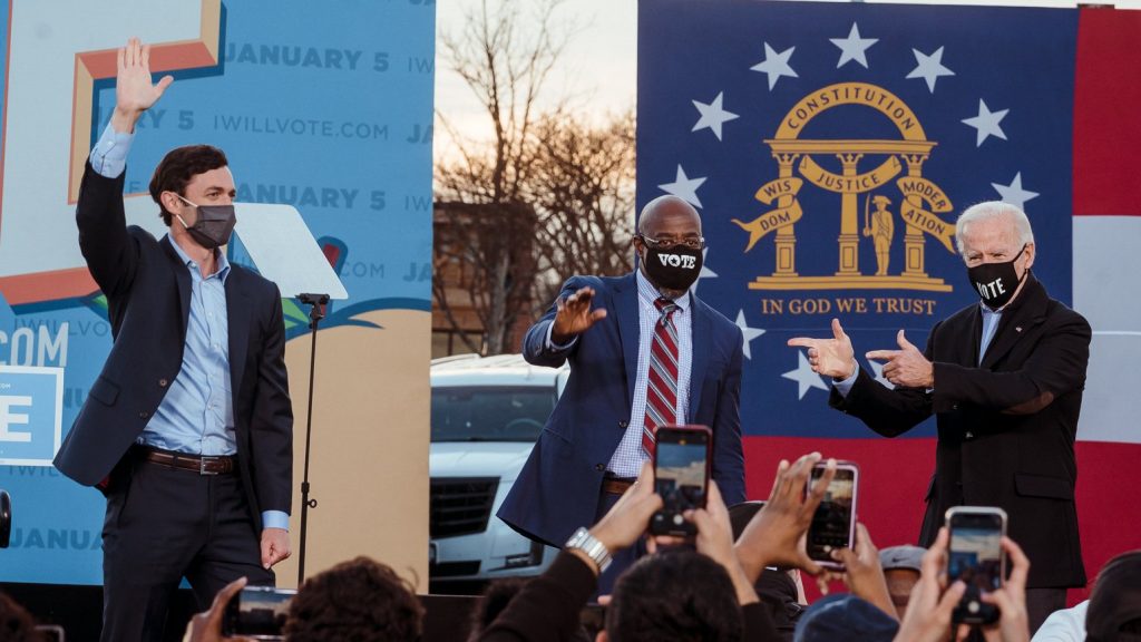 Democrats set to secure historic win in senate runoffs