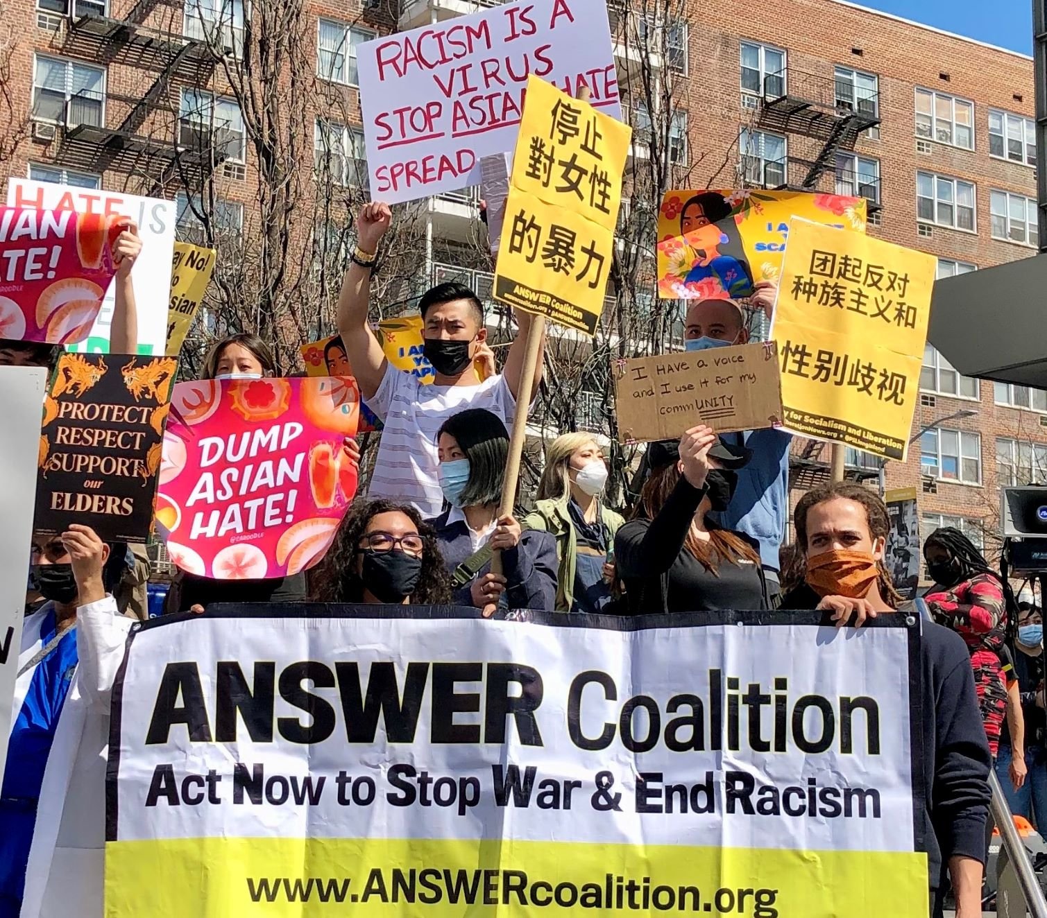 Actions in 60 cities in solidarity with Asian community against racism ...