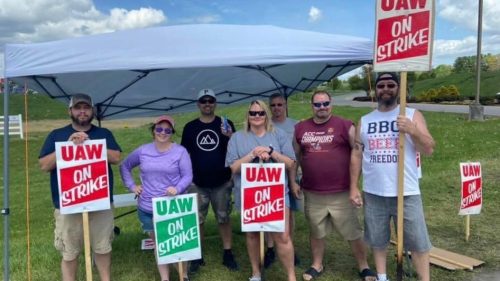 US Volvo workers strike