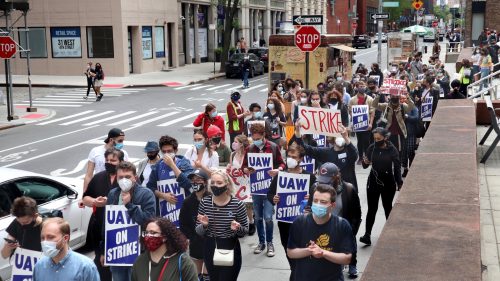 US students strike