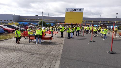 Amazon workers protest - Germany