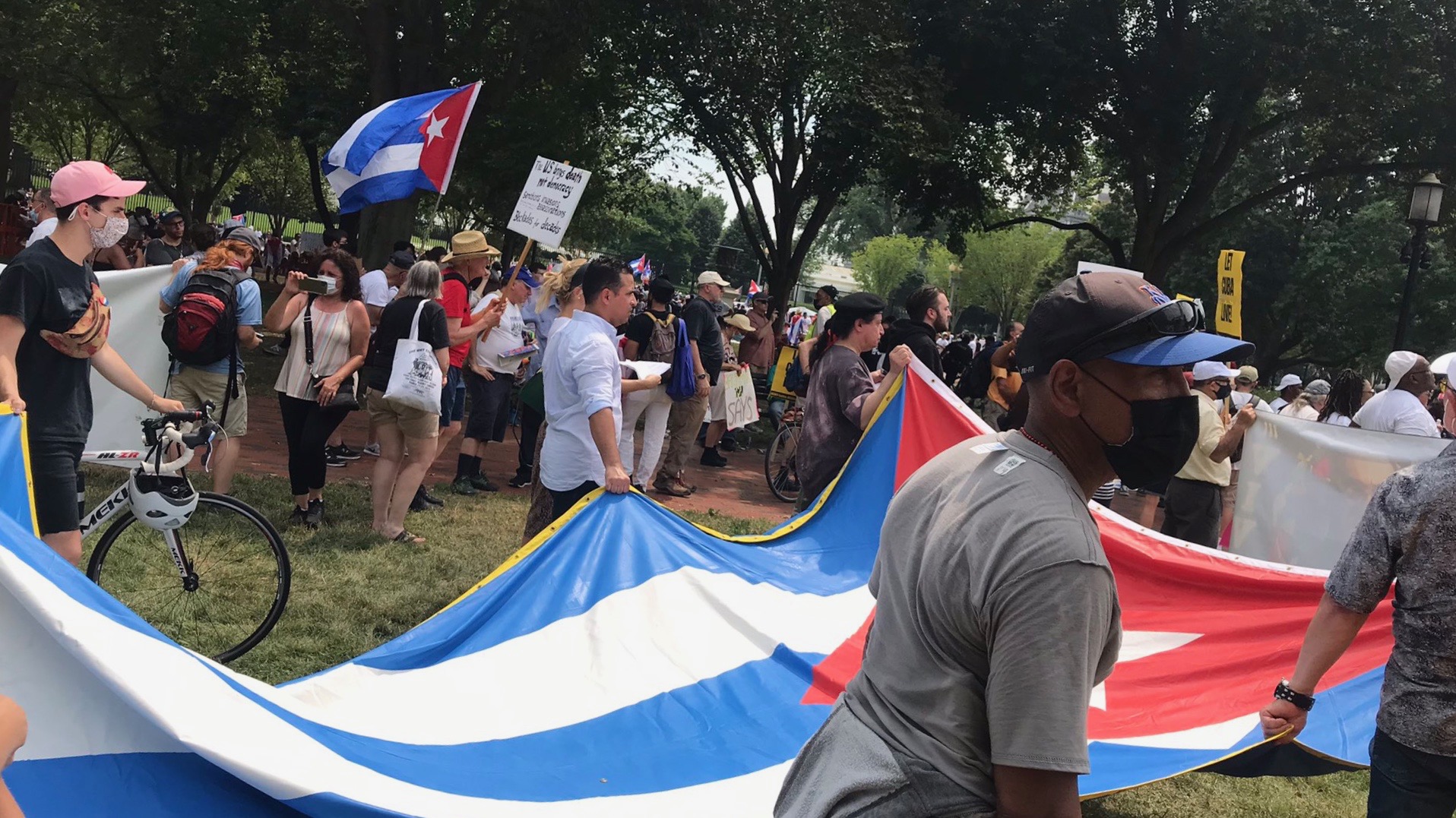 Unblock Cuba protests in US
