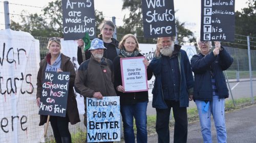 Arms fair protest-UK