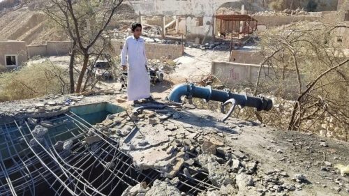 Saudi airstrikes in Yemen