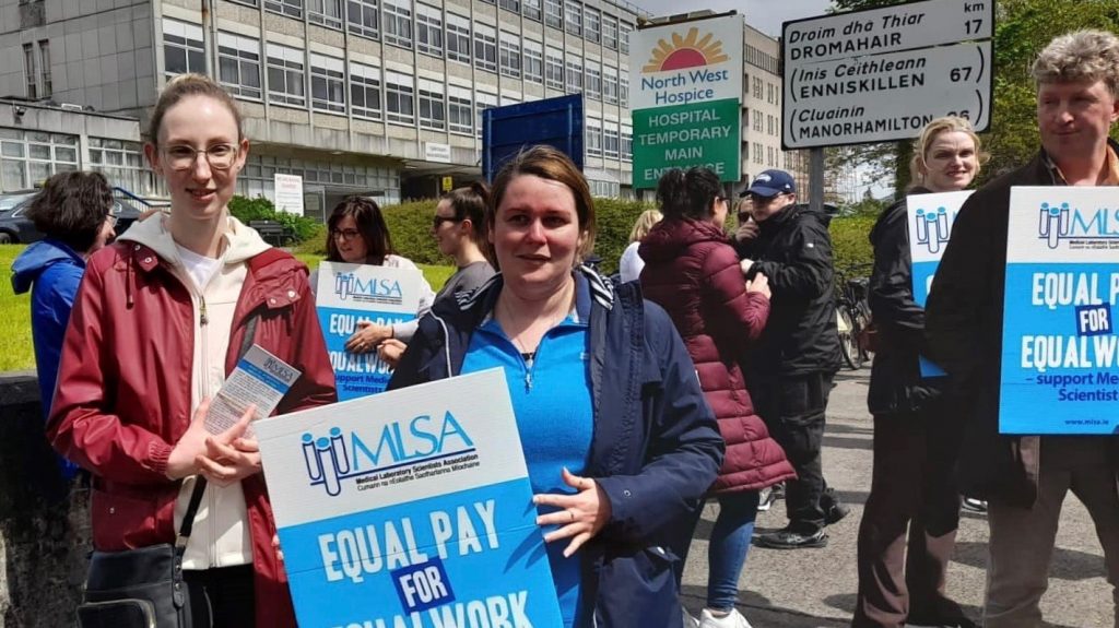 Medical lab scientists in Ireland demand parity in wages and