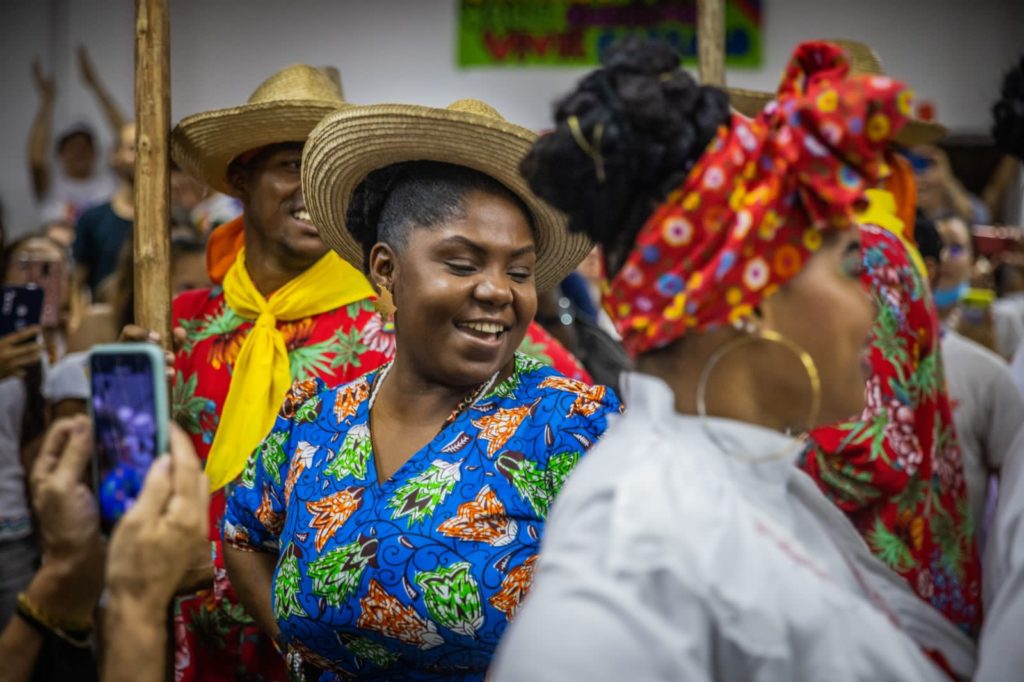 Francia Marquez, the Afro-Colombian rights activist campaigning