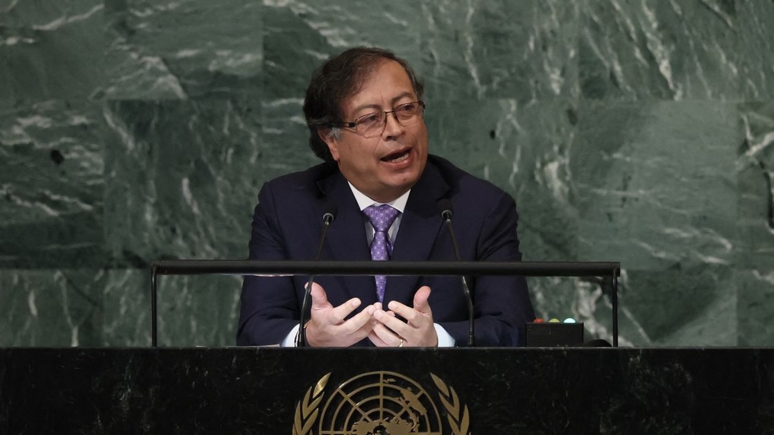 Colombian president Gustavo Petro calls for an end to the War on