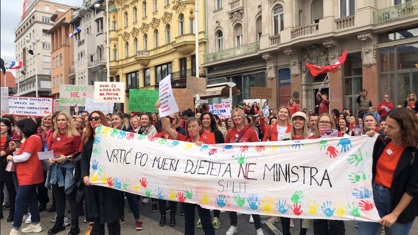 Croatia education protest