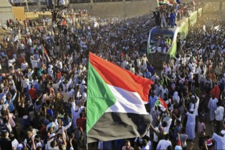 Sudan protests Protests in Sudan on the fourth anniversary of the Sudanese Revolution. Photo: Radio Dabanga
