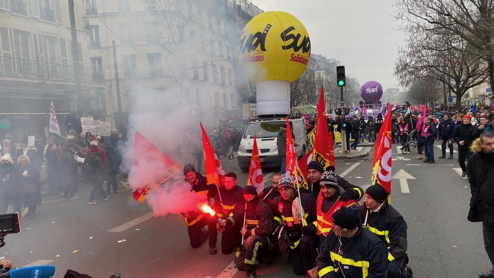 French Protests against pension reform