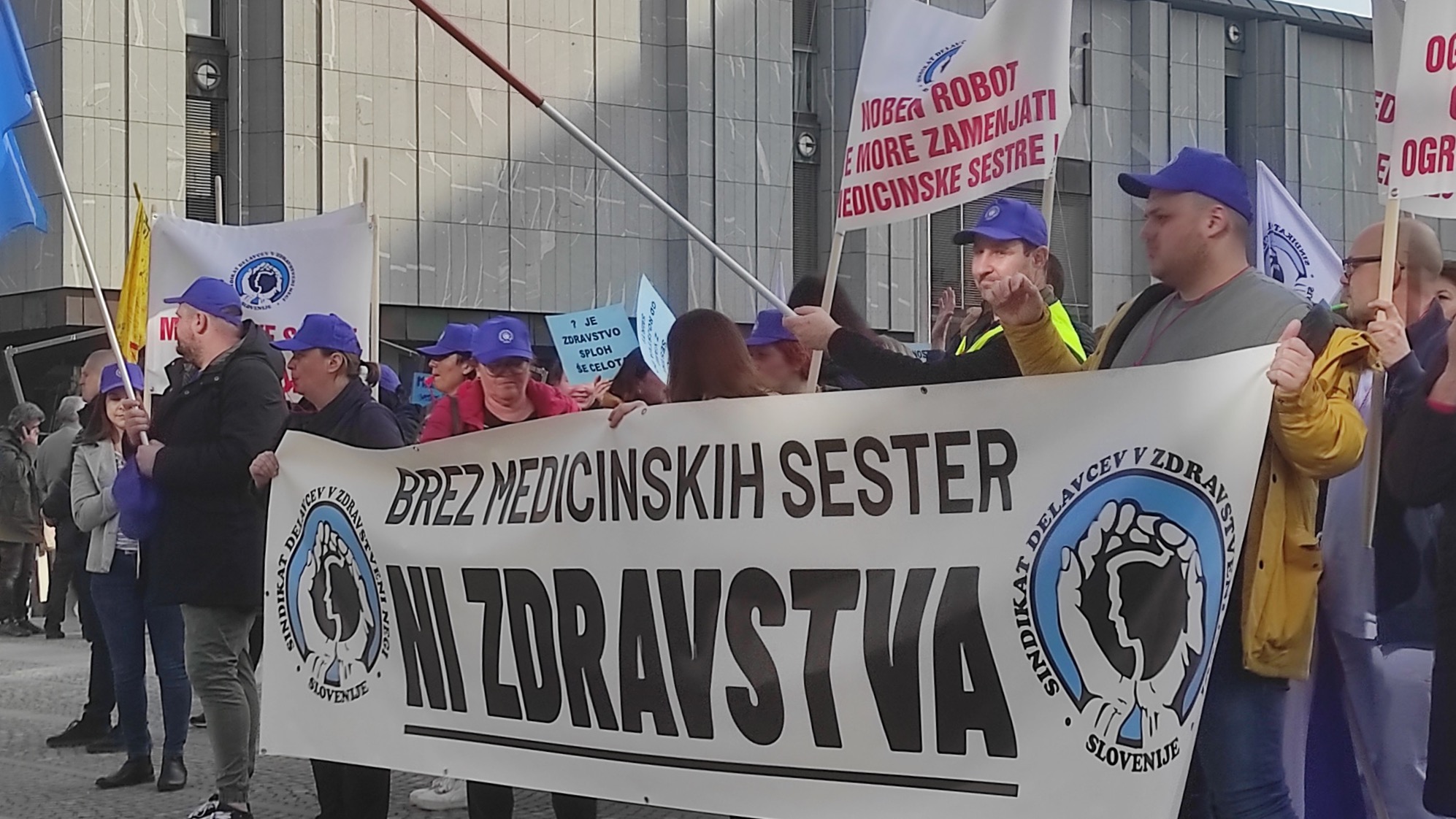 Slovenia nurses protest