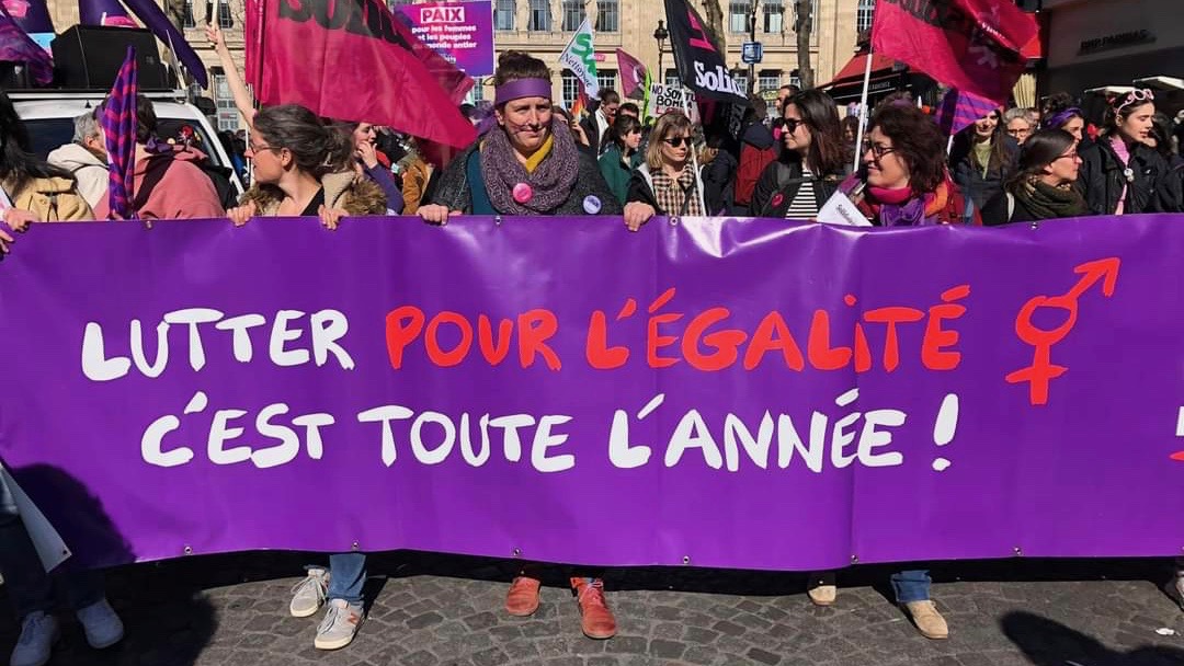 France health and women's rights protest