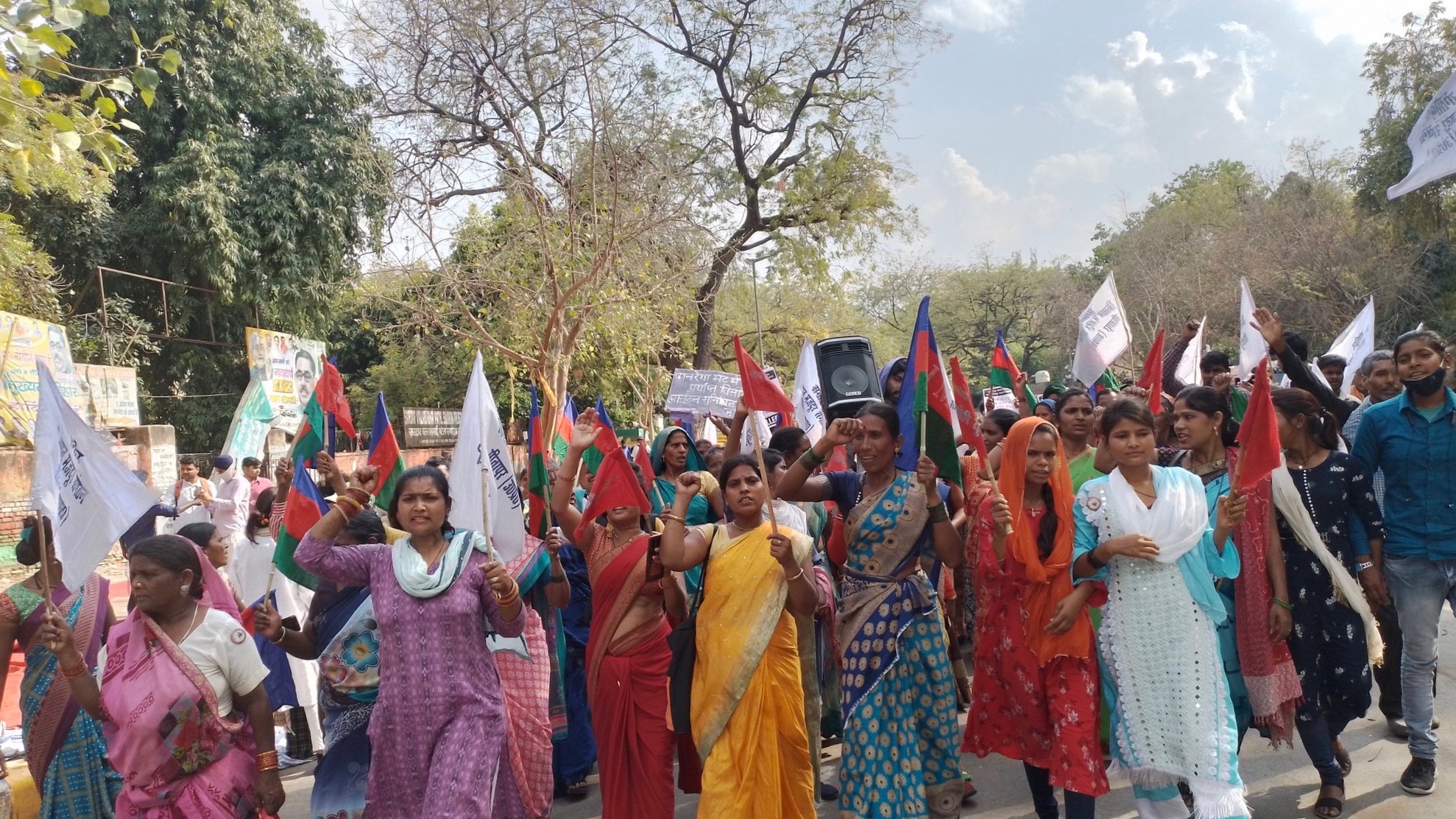NREGA workers protest India