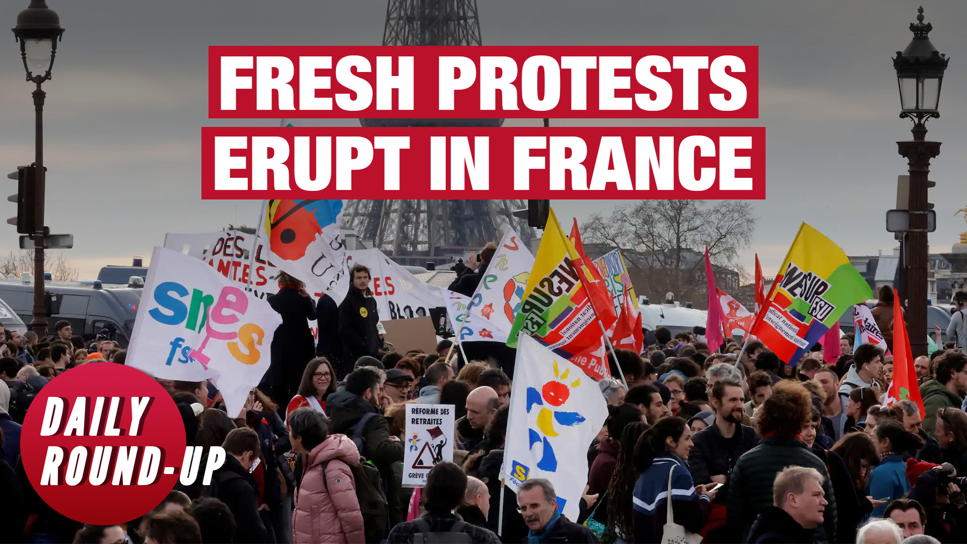 Daily Round-Up | Protests across France as Macron bypass parliament for pension reforms, and ...
