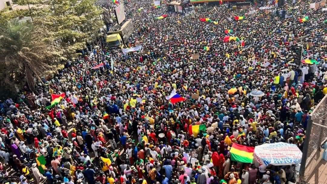 Demonstrators in Burkina Faso protest France and ECOWAS while