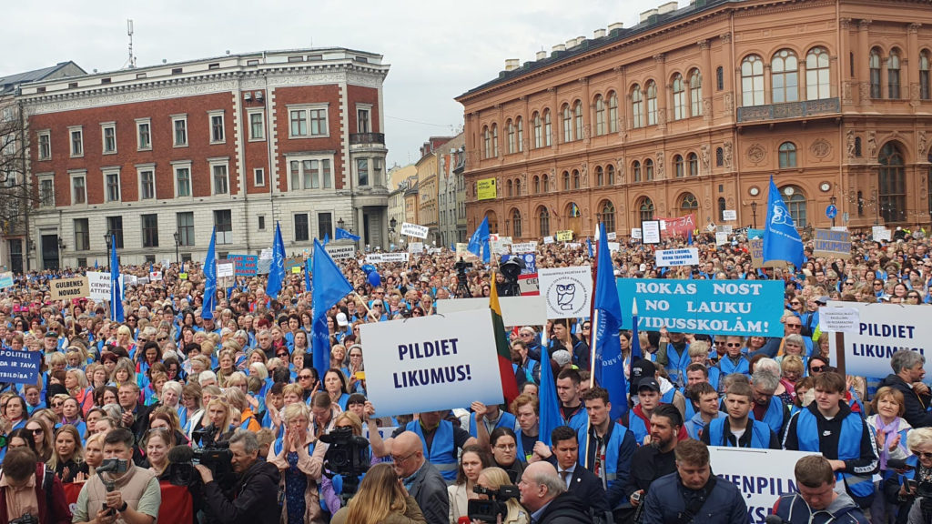 Agitation By Teachers Forces Latvian Government To Increase Wages 