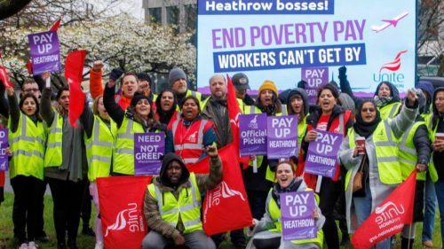 3-04 Heathrow Security Strike - UK