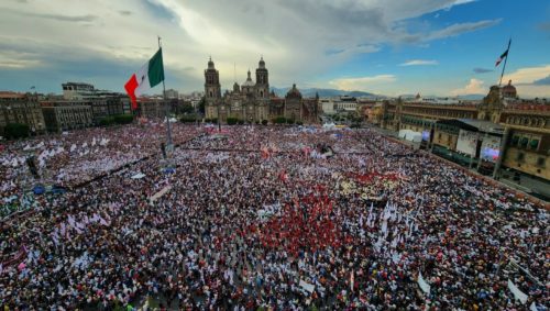 AMLO rally fifth anniversary