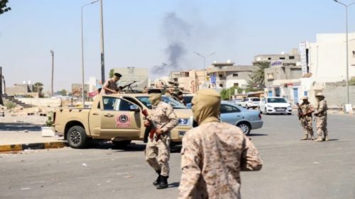 Libya militias clash