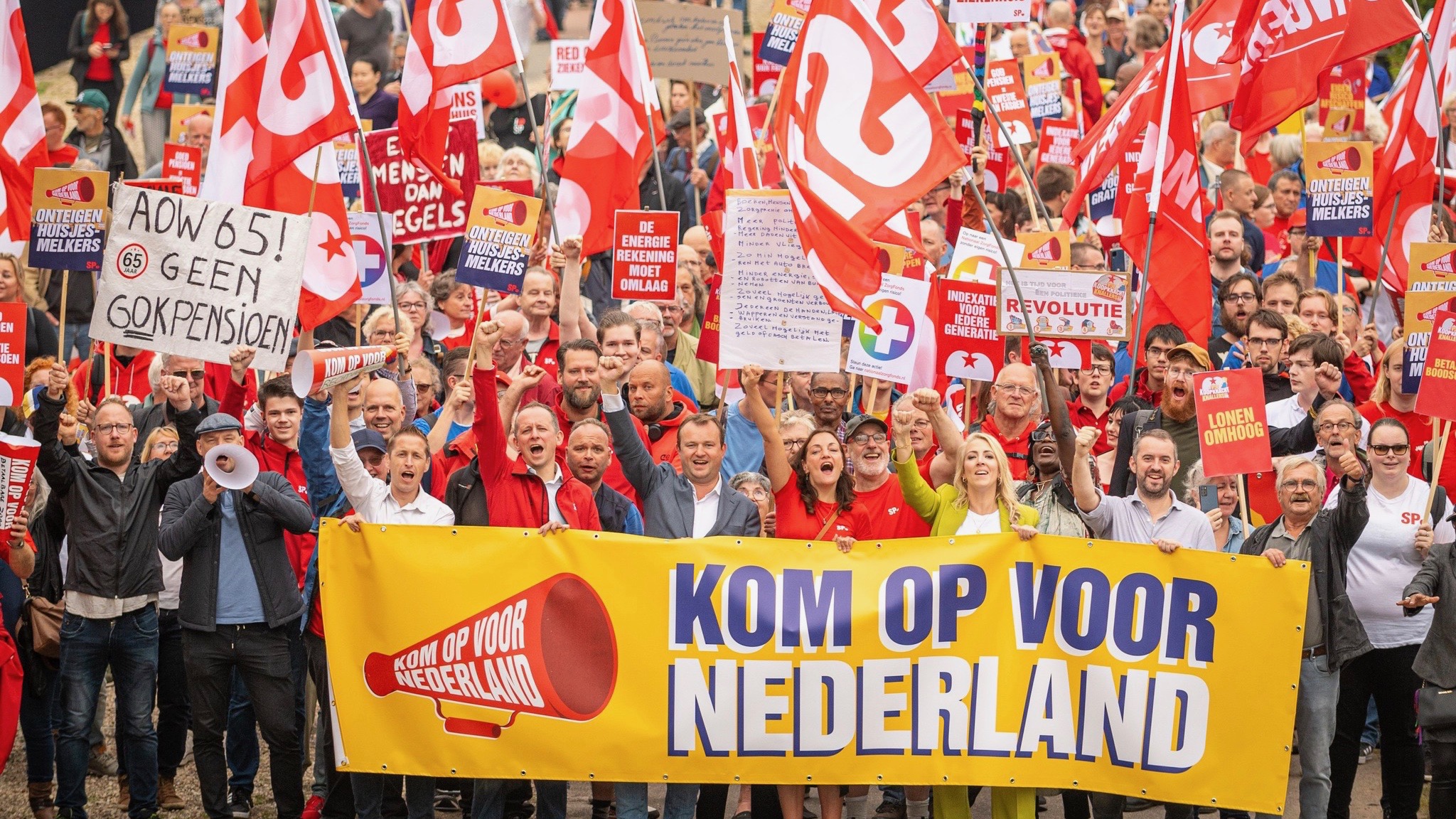 Dutch protests rising poverty