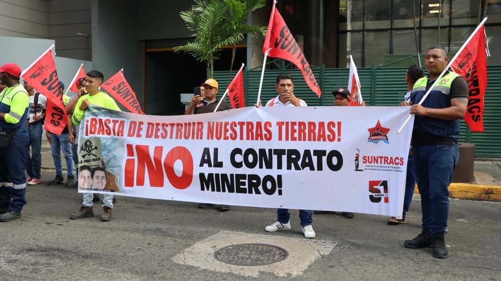 Panama anti-mining protest